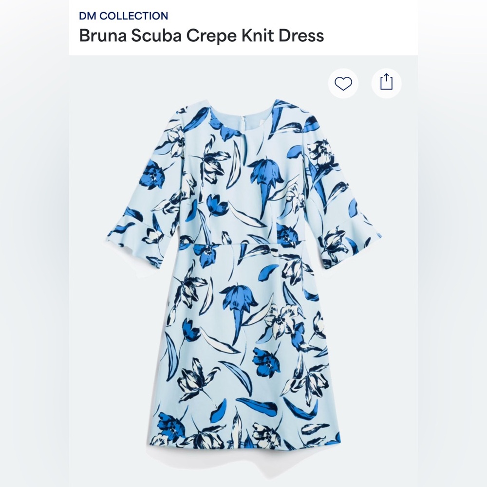DM Collection 
Bruna scuba crêpe knit dress